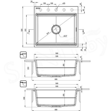 Кухонная мойка Deante Magnetic ZRM_G10A
