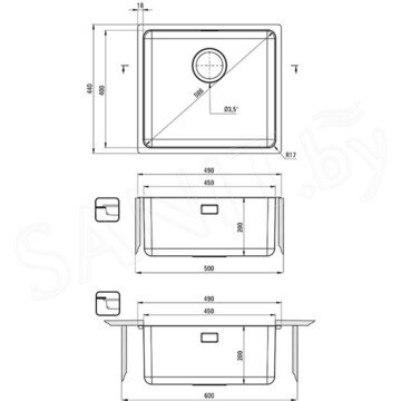 Кухонная мойка Deante Egeria ZPE_010D