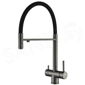 Смеситель для кухонной мойки Zorg Asgard Premium PVD Gunblack под фильтр