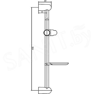 Душевая штанга Haiba HB8003