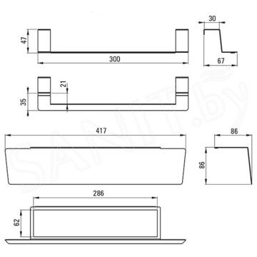 Комплект аксессуаров Deante Magnetic ZZMK011O