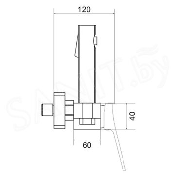 Смеситель для биде Shevanik S6105H-1