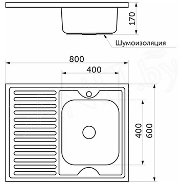Кухонная мойка AKS 42597 / 37120