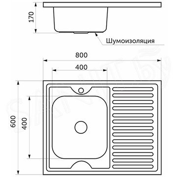Кухонная мойка AKS 42597 / 37120
