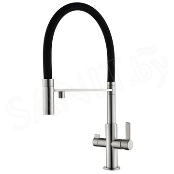 Смеситель для кухонной мойки AquaSanita Soifos 7763 002 ST с подключением к фильтру воды