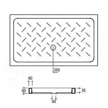Душевой поддон RGW CR прямоугольный (глубина 35)