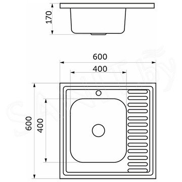 Кухонная мойка AKS 42598 / 42599