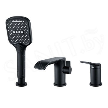 Смеситель на борт ванны Shevanik S4112H на 3 отверстия