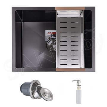 Кухонная мойка AKS 79257 с коландером и дозатором