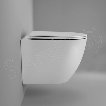 Подвесной унитаз Grossman Thin Rim GR-5601S безободковый с крышкой Soft Close
