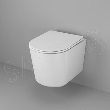 Подвесной унитаз Grossman Thin Rim GR-5602S безободковый с крышкой Soft Close