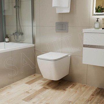 Подвесной унитаз Grossman Thin Rim GR-5603S безободковый с крышкой Soft Close