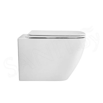 Подвесной унитаз Grossman Thin Rim GR-5603S безободковый с крышкой Soft Close