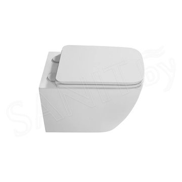 Подвесной унитаз Grossman Thin Rim GR-5603S безободковый с крышкой Soft Close