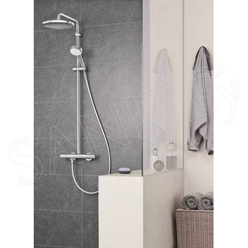 Душевая стойка Grohe Tempesta System 250 Cube 26689001 с термостатом
