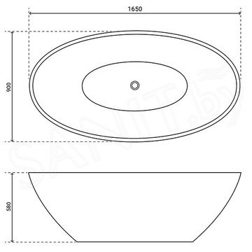 Акриловая ванна Lauter Tess 21683465 / 21683475