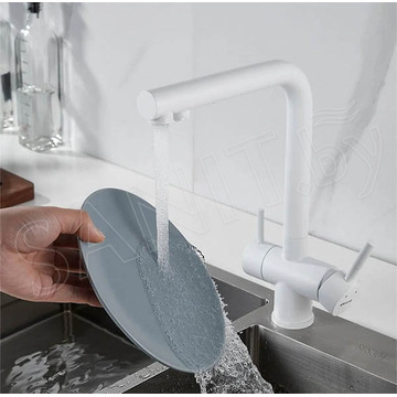 Смеситель для кухонной мойки Shevanik S468C с подключением к фильтру воды