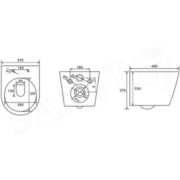 Подвесной унитаз Grado GD-W201R