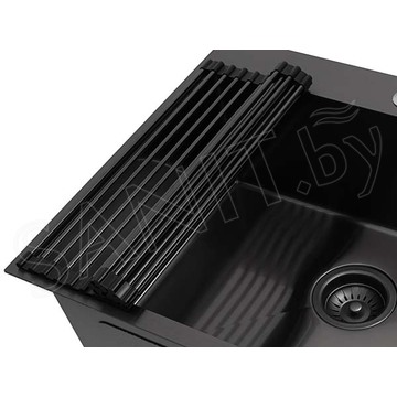 Кухонная мойка Arfeka Eco AR 45 Black / Black Decor / Black Decor Millet Grains роллер-мат и дозатор