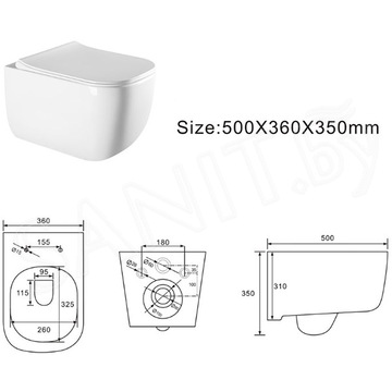 Подвесной унитаз Grado GD-W232R