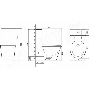 Напольный унитаз Grado GD-3203R безободковый