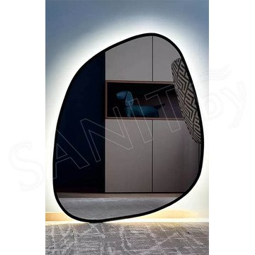 Зеркало Emze NF Led LED.UV.NF.64.80.CHE.SW.4K черное с подсветкой