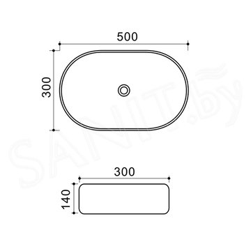 Умывальник Uptrend Sparrow TR41385-U18