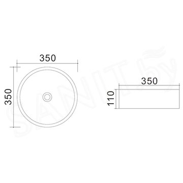 Умывальник Uptrend Kaya TR4361