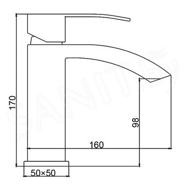 Смеситель для умывальника Frap F10803