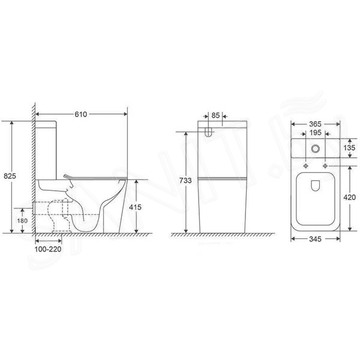 Напольный унитаз Vincea Q-Line VT2-12T