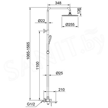 Душевая стойка Raglo R03.24