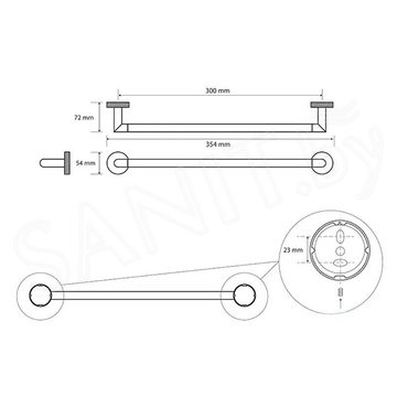 Держатель для полотенец Bemeta Stella 166204012