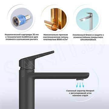 Смеситель для умывальника Wellsee Icon for life 182307000