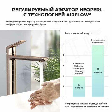 Смеситель для умывальника Wellsee Icon for life 182309000