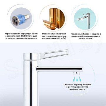 Смеситель для умывальника Wellsee Once and forever 182406000