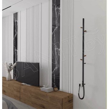 Полотенцесушитель Gloss&Reiter Primum.Е2.L.15х140.Н4.таймер. муар черный электрический