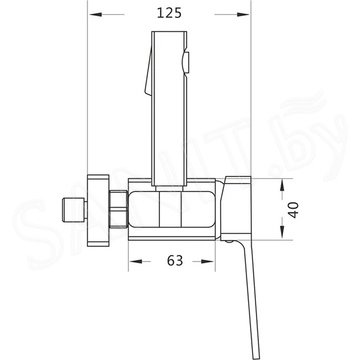 Смеситель для биде Rose R2805H-1