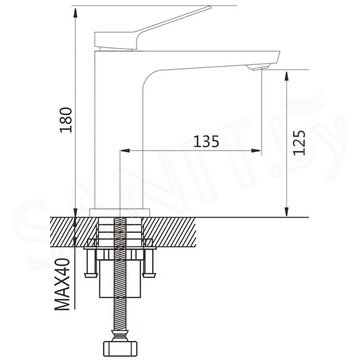 Смеситель для умывальника Shevanik S4601H