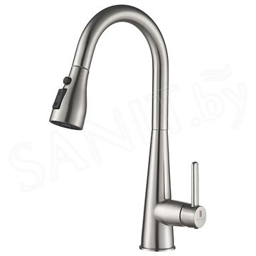 Смеситель для кухонной мойки Shevanik S363L с выдвижным изливом
