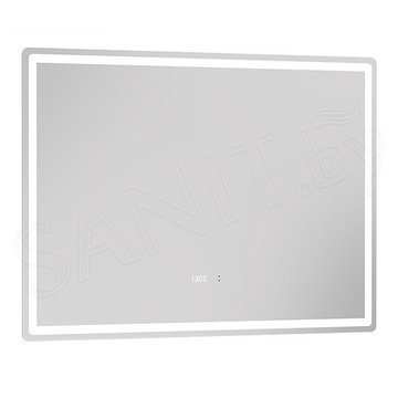 Зеркало Vigo Geometry Luxe 100 / 120 с бесконтактным сенсором, часами и подогревом