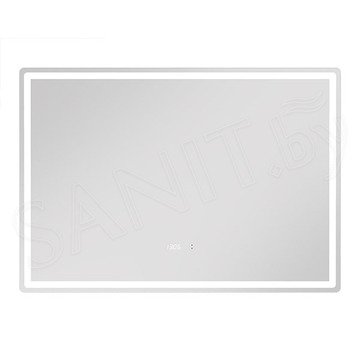 Зеркало Vigo Geometry Luxe 100 / 120 с бесконтактным сенсором, часами и подогревом