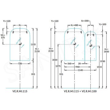 Зеркало Kerama Marazzi Vetrata R