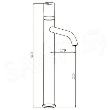 Смеситель для умывальника Boch Mann Stella Stone B XL BM9971