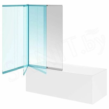 Душевая шторка на ванну Kerama Marazzi Vetro VE.100.BSD.CR