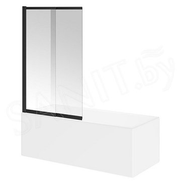Душевая шторка на ванну Kerama Marazzi Vetro VE.100.BSD.BLK.M