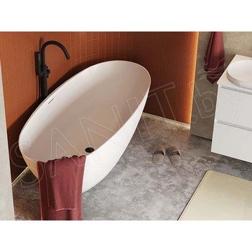 Ванна из искусственного камня Belux Осло белый матовый Solid Surface