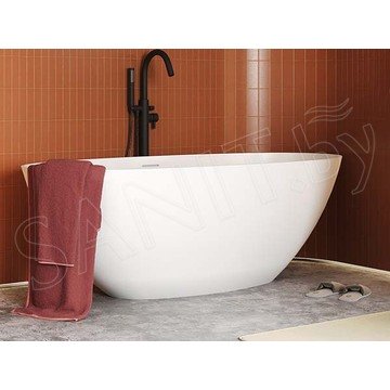 Ванна из искусственного камня Belux Осло белый матовый Solid Surface