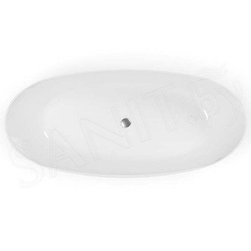 Ванна из искусственного камня Belux Осло белый матовый Solid Surface