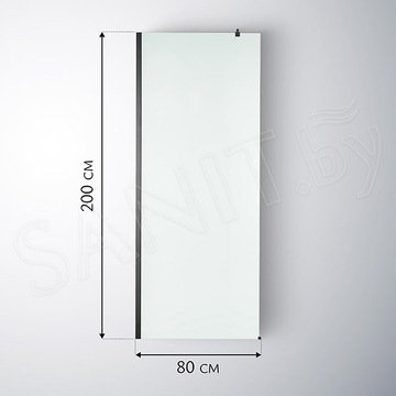 Душевое ограждение SANITeco Walk-In SN-W8MB80 / SN-W8MB90 / SN-W8MB100 / SN-W8MB110 / SN-W8MB120