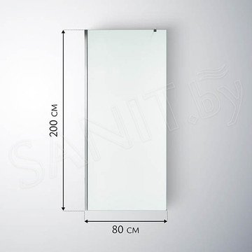 Душевое ограждение SANITeco Walk-In SN-W8MC80 / SN-W8MC90 / SN-W8MC100 / SN-W8MC110 / SN-W8MC120